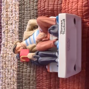 Norman Rockwell The Interloper Porcelain Figurine Vintage 1980 Danbury Mint
